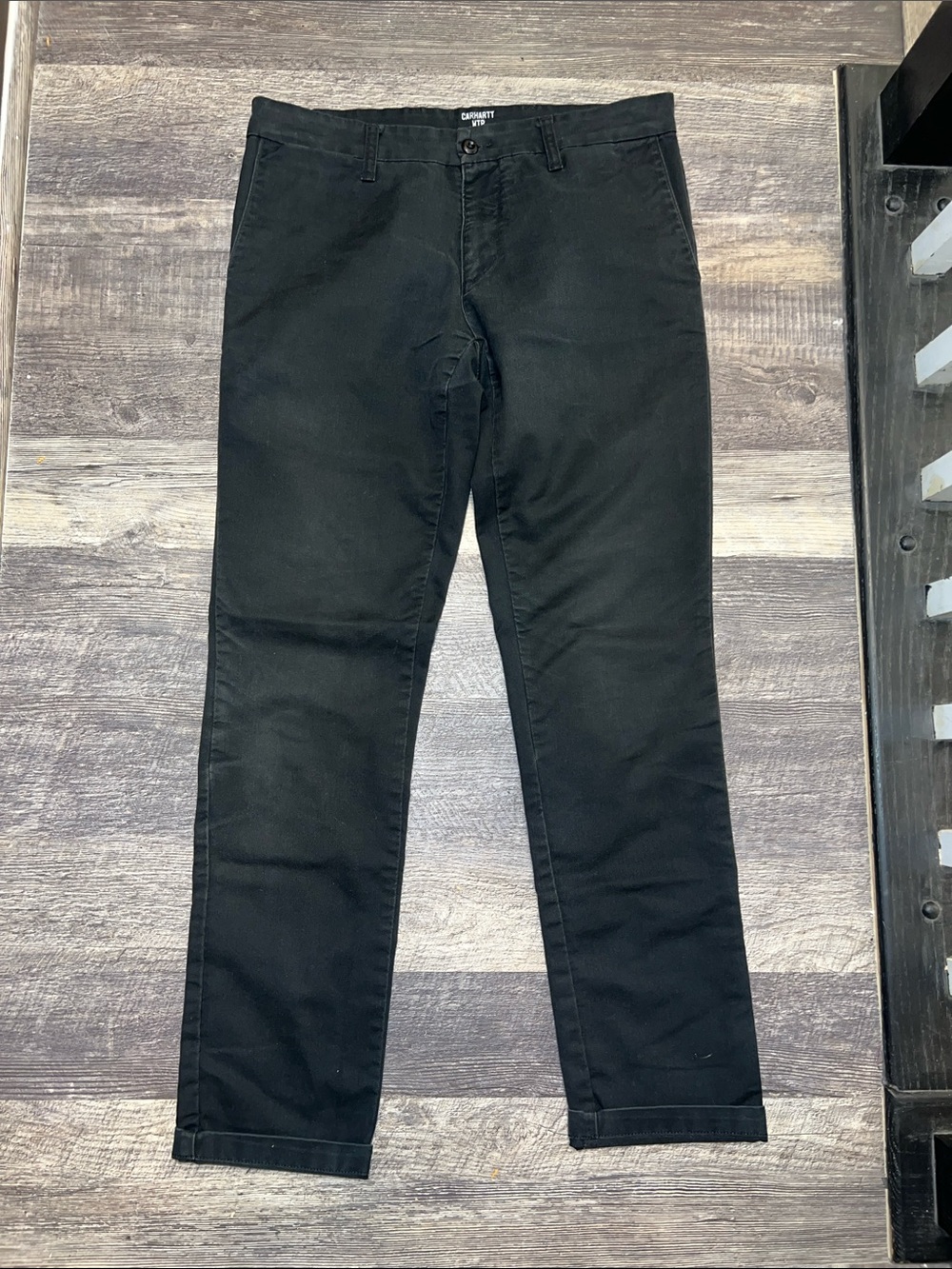 Carhartt WIP Sid Pants Black Chino Workwear 33x34
